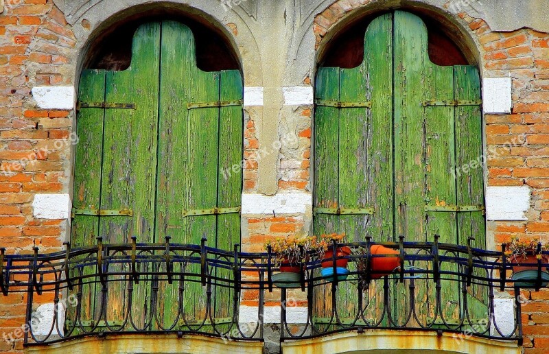 Shutters Green Window Architecture House