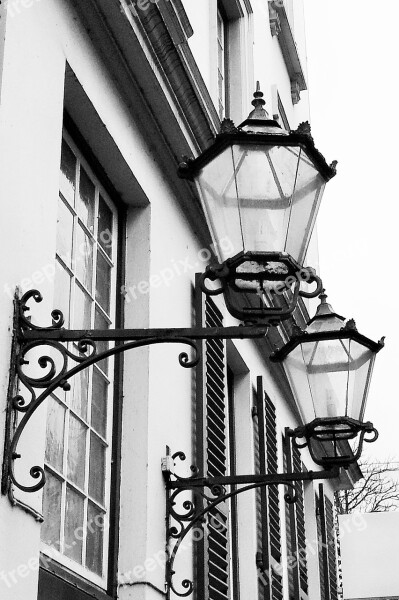 Street Lanterns Hamburg Pöseldorf Historically Nostalgic