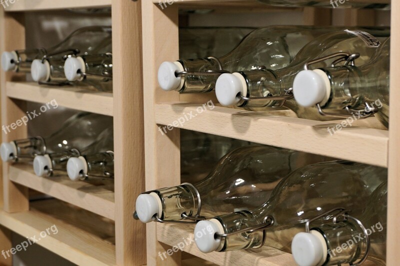 Bottles Shelf Empty Storage Selection