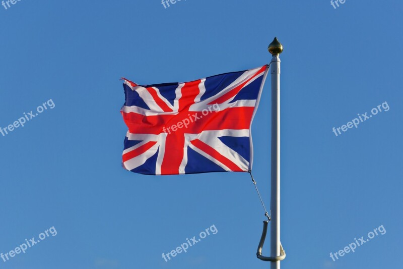 Union Jack Flag Red White Blue