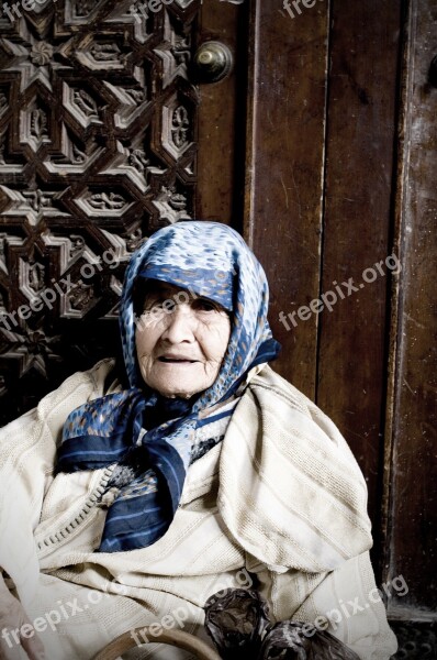 Old Woman People Home Old Age