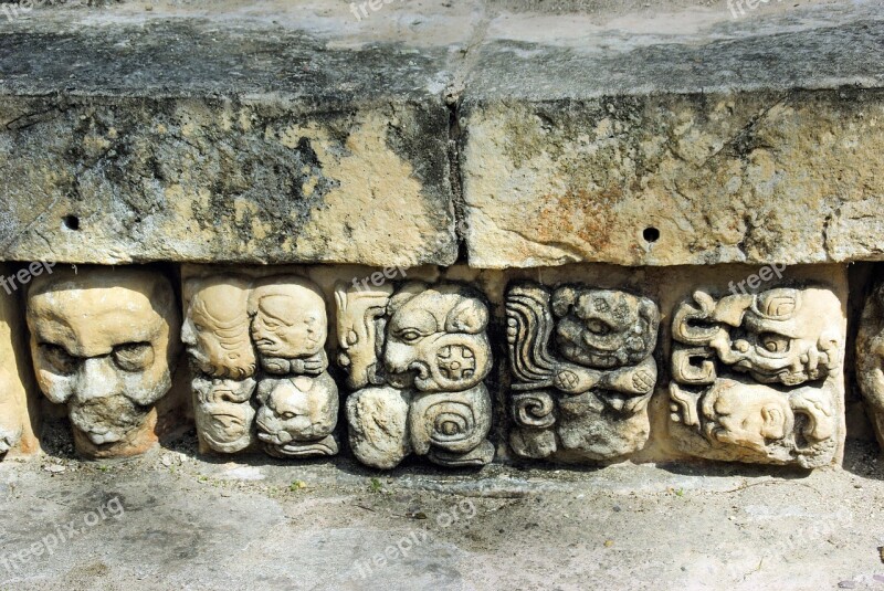 Guatemala Coban Maya Glyph Writing