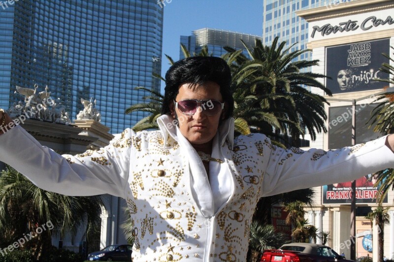 Usa Nevada Las Vegas Elvis Double