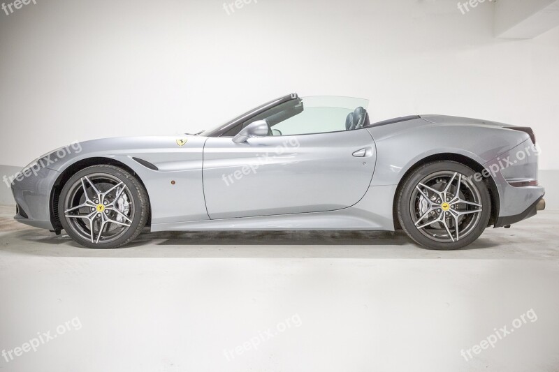 Ferrari F599 Silver Convertible Side