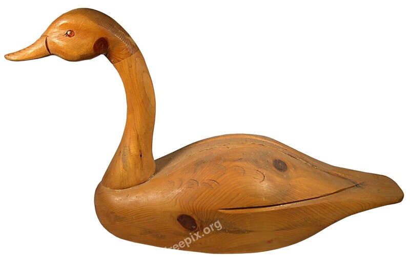 Duck Swan Decoy Wood Bird