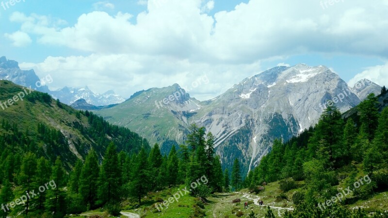 Mountains Hiking Karwendel Mountain Hiking View