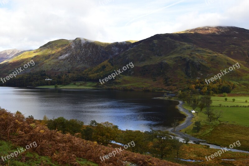 Lake Buttermere Cumbria Uk England