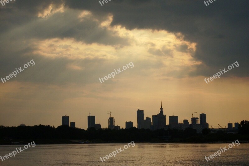 Warsaw River City Vistas Poland