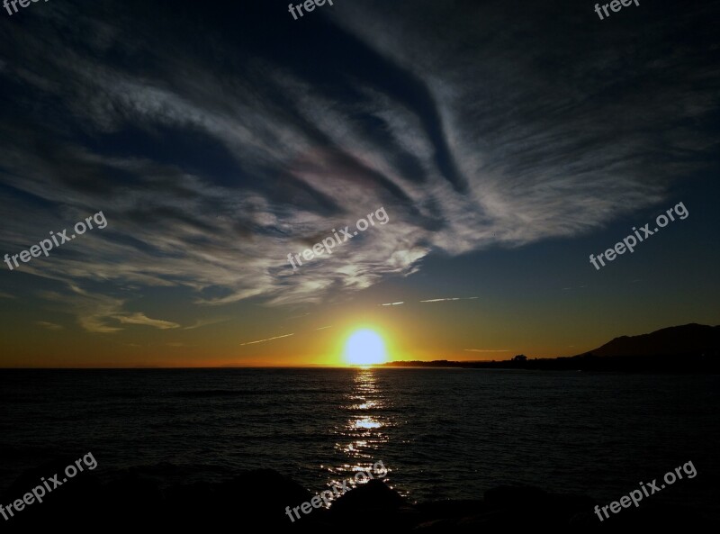 Water Mediterranean Sea Horizon Sunset Free Photos