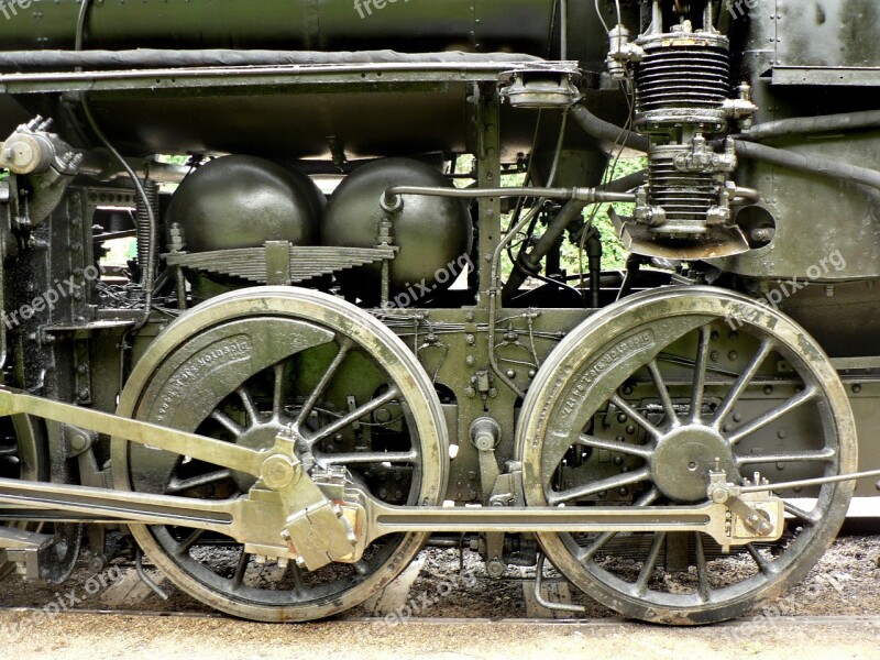 Old Steam Engine Part Rail Transport