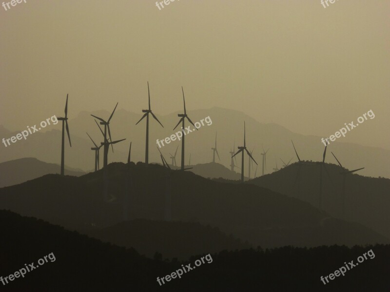 Wind Turbines Ecology Mills Mountains Windmills