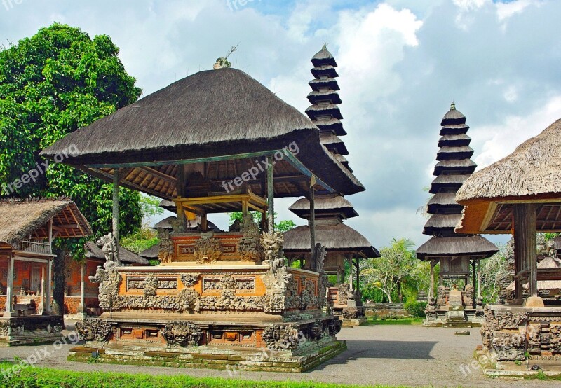 Indonesia Bali Pagoda Mengwi Taman Temple Ayun