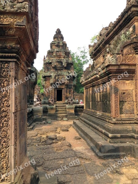 Cambodia Angkor Temple Banteay Srei Religion