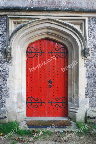 Door Church Old Architecture Entrance