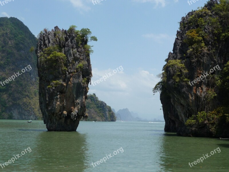 Thailand Sea Landscape James Bond Travel