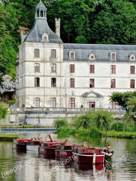 Brantome Dronhe River Marouatte Chateau Weir