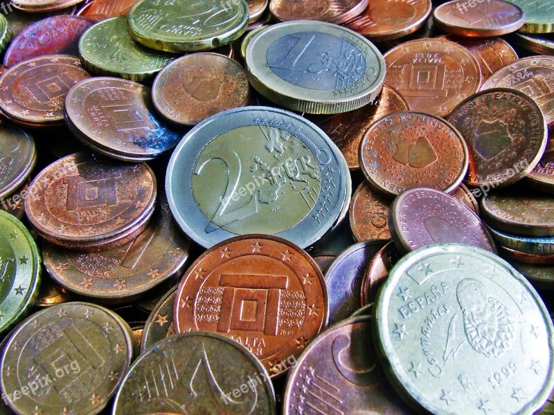 Currency Coins Euro Cent Money