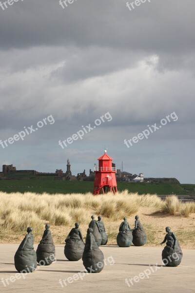 Lighthouse Figures Sculptures Art Travel