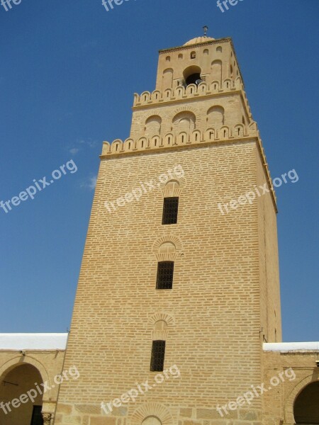 Great Mosque Of Kairouan Mosque Of Uqba Tunisia Unesco Free Photos