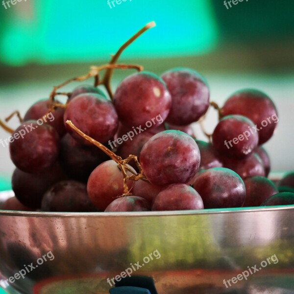 Grapes Fruit Food Healthy Fresh