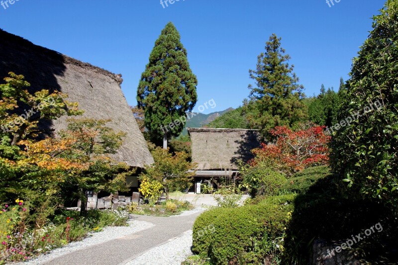 Japan Gifu Gero City Japan Hot Springs Gassho Village