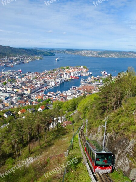 Funicular Fjord Norway Port Free Photos