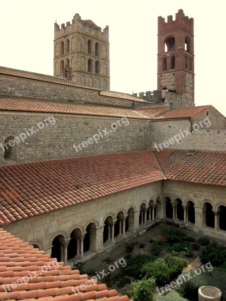 Cloister Cathedral Elne Catalan France