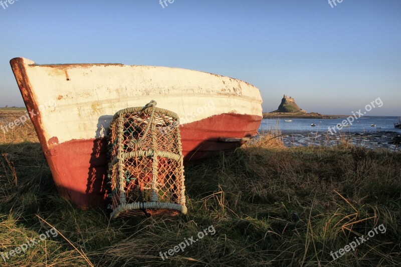 Boat Crab Pot Fishing Sea Lobster