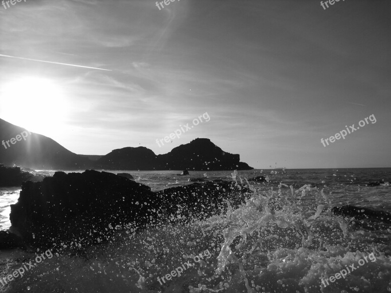 Sea Waves Rocks Ocean Wave Ocean Background