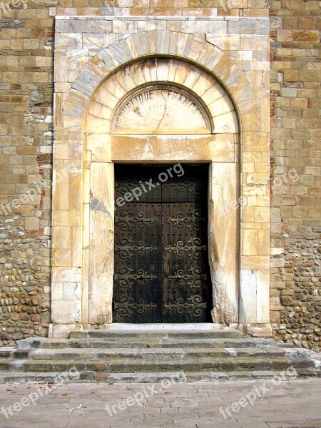 Portal Cathedral Elne Catalan France