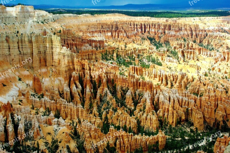 United States Usa Bryce Canyon America Landscape