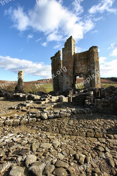 Castle Edlingham Ruin Derelict England