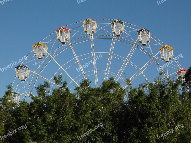 Ferris Wheel Amusement Park Amusement Park Ride Entertainment Colorful