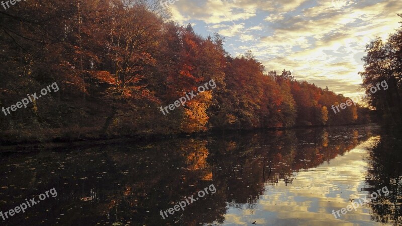 Autumn Colorful Golden Autumn Color Landscape