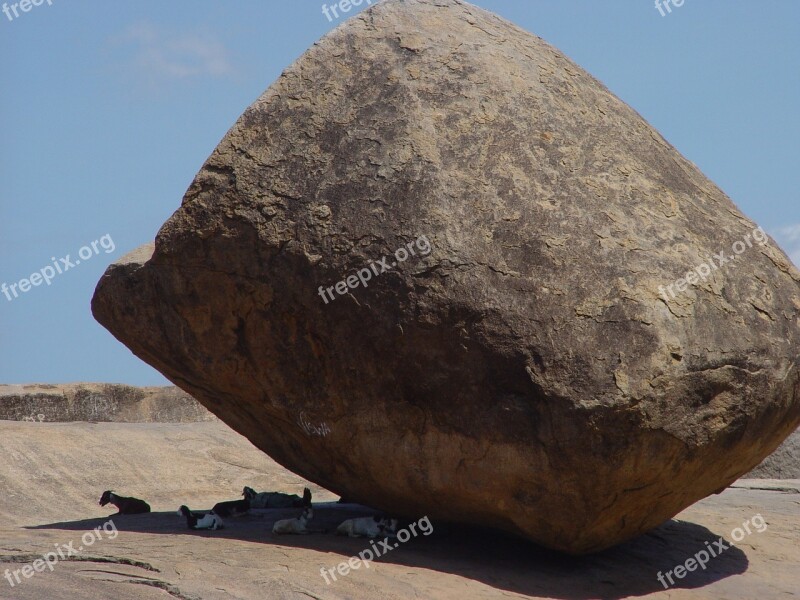 Rock Krishna's Butterball Boulder India South India