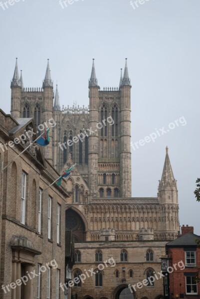 Cathedral Lincoln Historic Religion Medieval