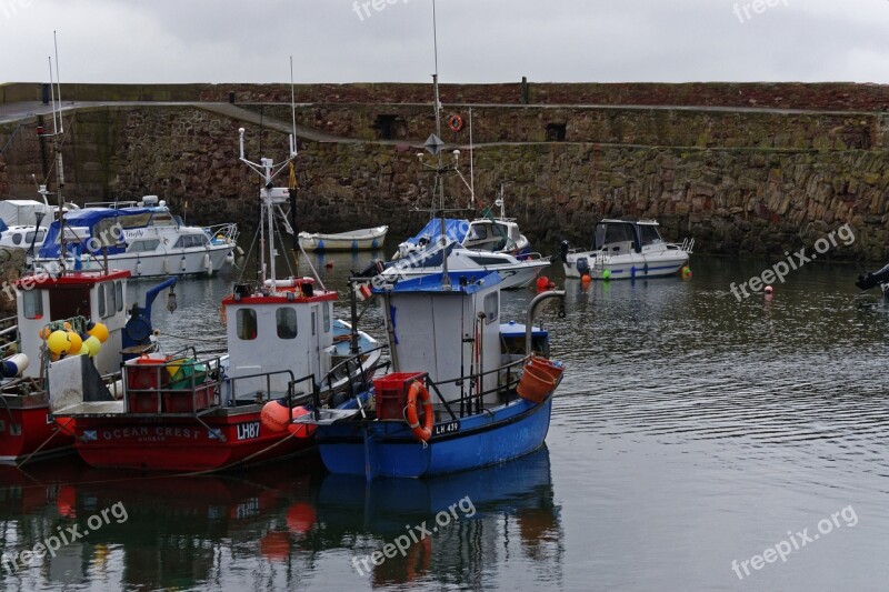 Boats Sea Harbour Water Vessel