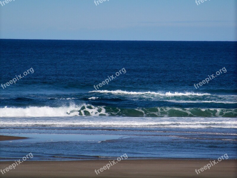 Ocean Wave Green Blue Sea