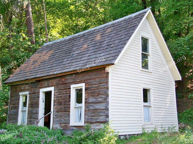 Shack Old School House School House Building Old