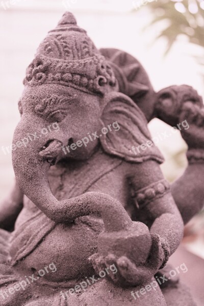 Ganesh Sepia Mantra Deva Deity