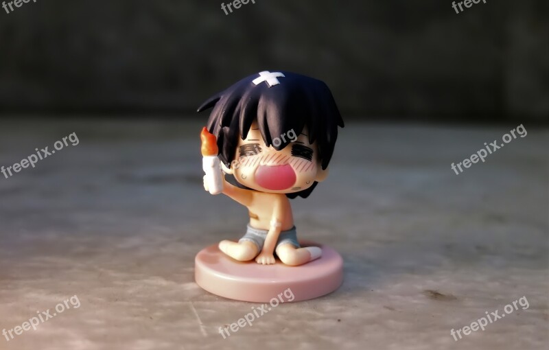 Small Cute Toy Figurine Crying