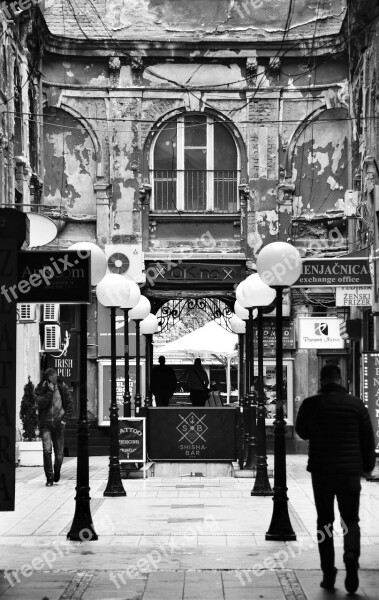 Belgrade Downtown Courtyard Cityscape European