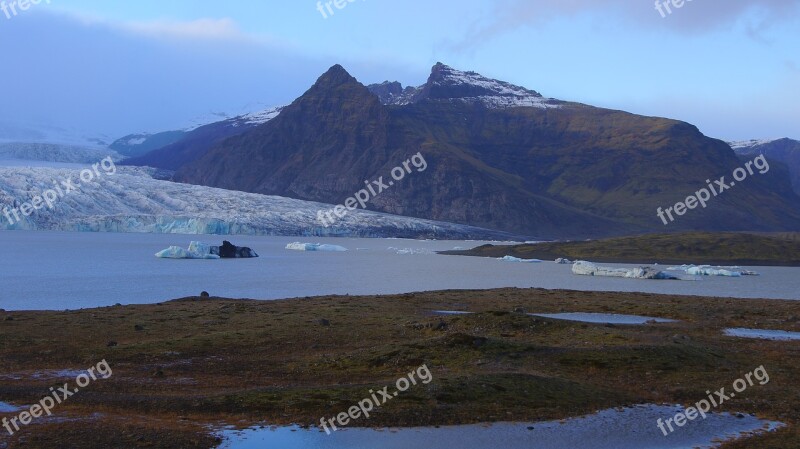 Iceland Vatnajökull South Glacier Mountains