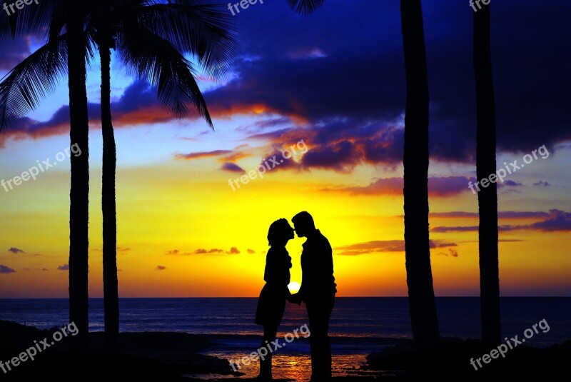 Romance Love Relationship Couple Kissing