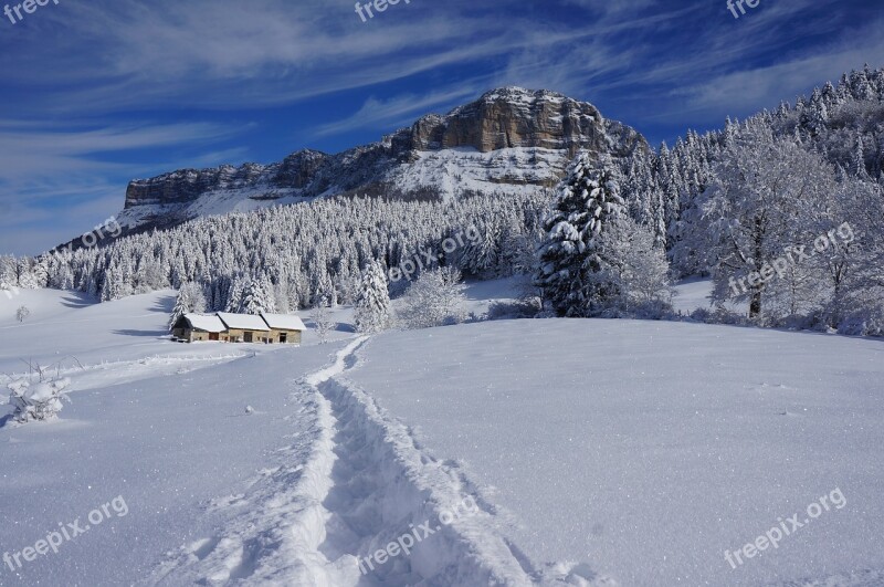 Mountains Snow Nature Alpine Cold