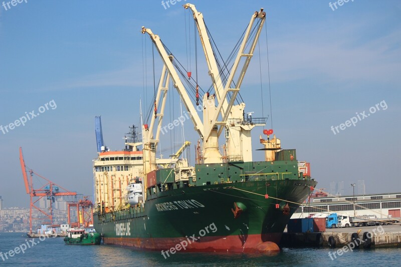 Ship Port Customs Crane Shipping