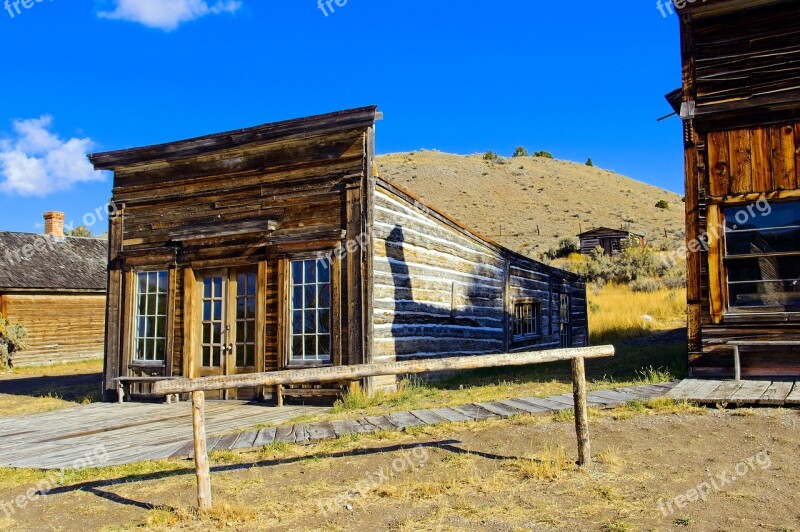 Assay Office Next To City Drug Bannack State Park Ghost