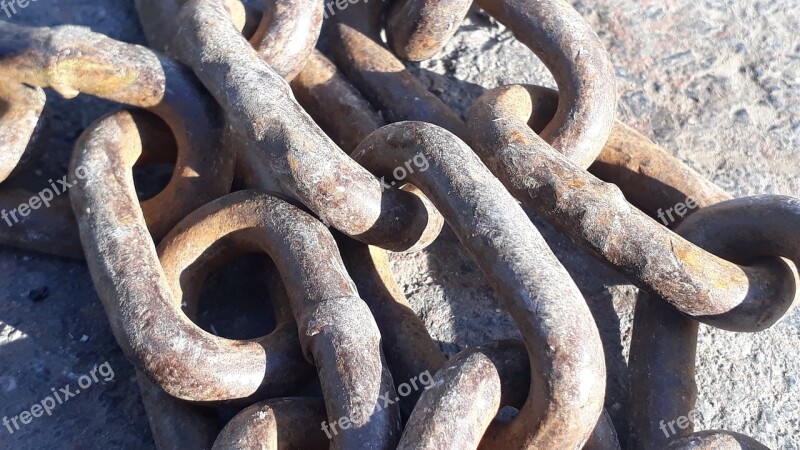 Chain Chains Rusty Chain Rusty Metal Metals