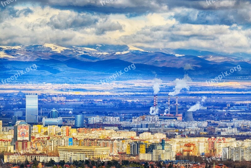 Sofia Bulgaria Architecture Cityscape Landscape