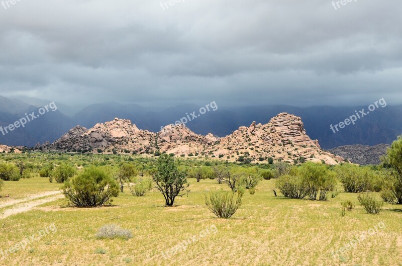 Desert Mountains Dry Stones Landscape